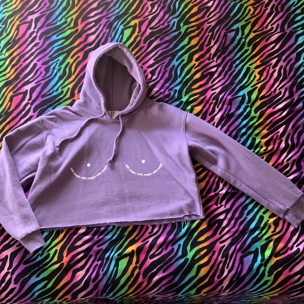 The Little Milk Bar - Milk Magic Crop Hoodie
